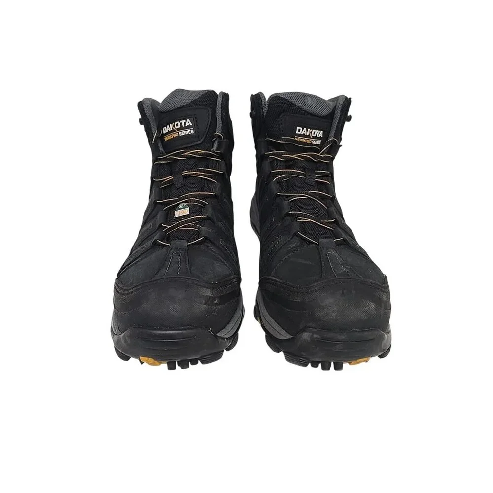 Dakota Men's 6" 2301 Aluminum Toe Comp. Plate WP Work Boots Black Size 9.5W/L - Picture 6 of 7